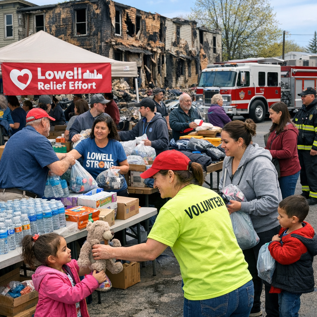Lowell Community Rallies to Support Families Displaced by Centralville Fire